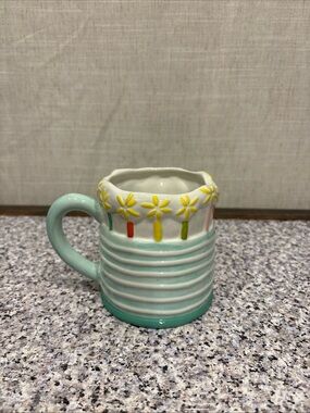 Happy Everything Sparkle Birthday Cake Shaped Mug By Laura Johnson 4”H